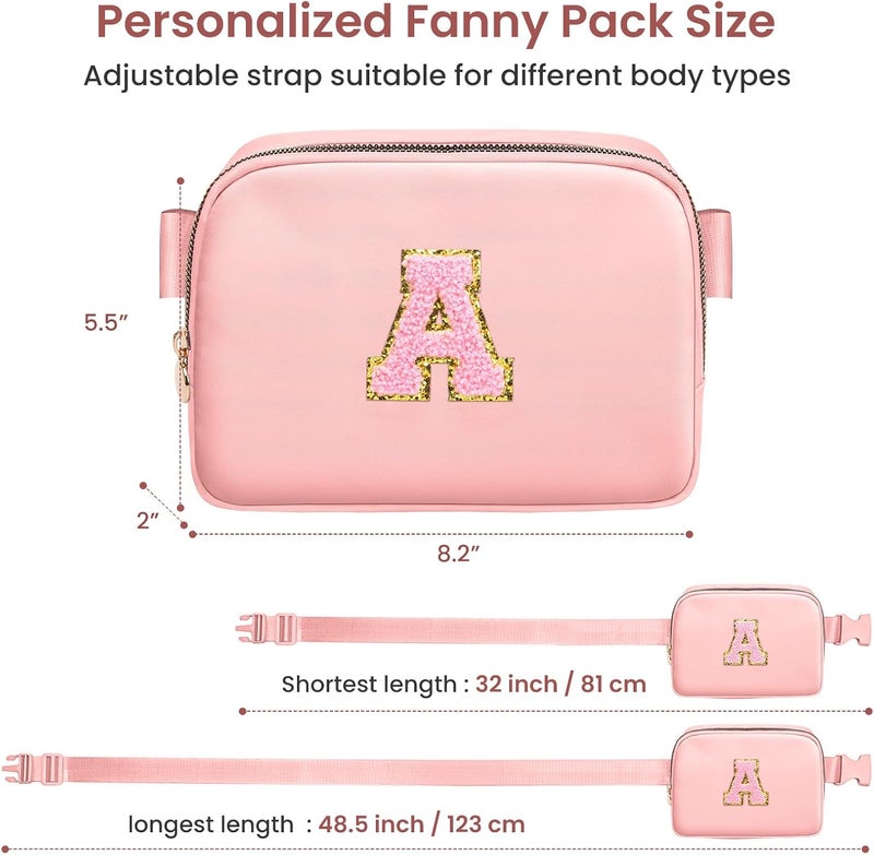 YQE Gifts for Girls 3 4 5 6 7 8 9 10 11 12 13 Year Old, Teens Kids Daughter Sister Gifts for Her, Crossbody Bags Fanny Pack Belt Bag for Girls Teen Cute Stuff Trendy (Pink, A) - Image 5